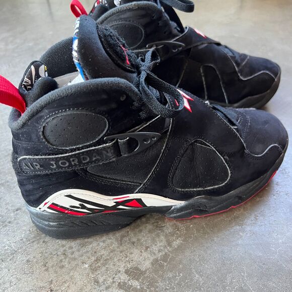 Air Jordan 8 Retro GS 'Playoff' 2023 Black Blue Red 305368-062 Size 7Y - Picture 4 of 16